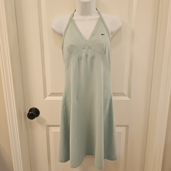 Lacoste Women's Light Green Halter Dress Size 42 / Large - Picture 1 of 8
